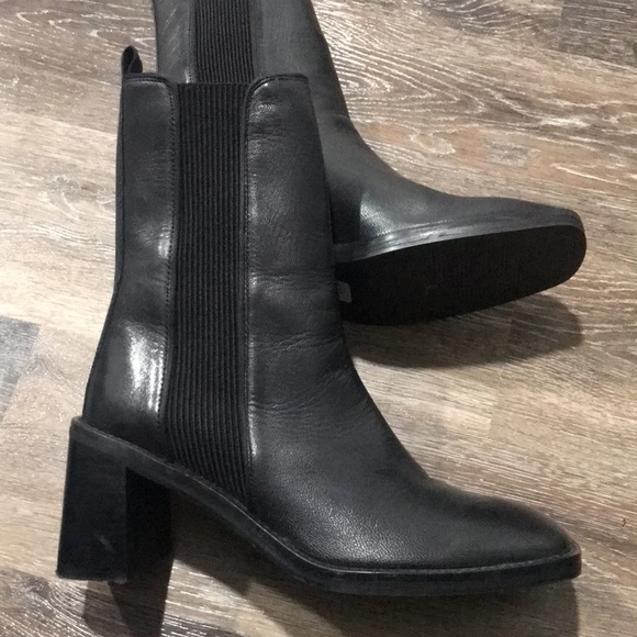 ASOS 3 inch ankle boots 8 inches tall with elastic insets on side.NWOT - Picture 1 of 4
